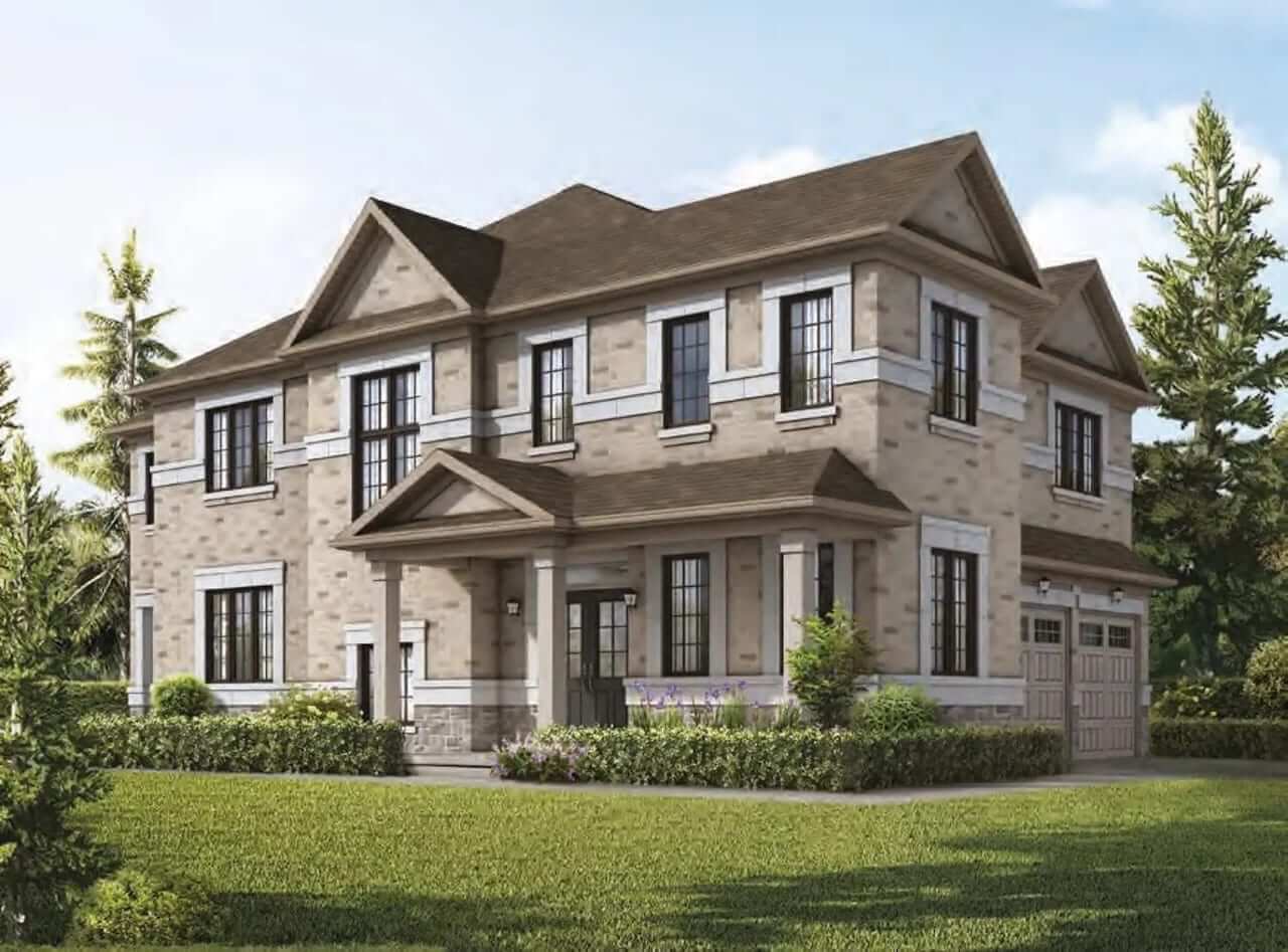 Rendering of Victory Green single family home exterior 4