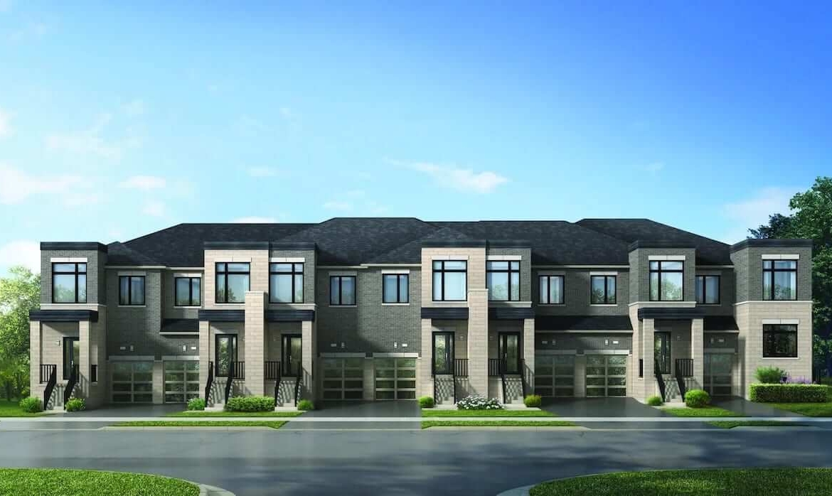 Rendering of Victory Green townhomes