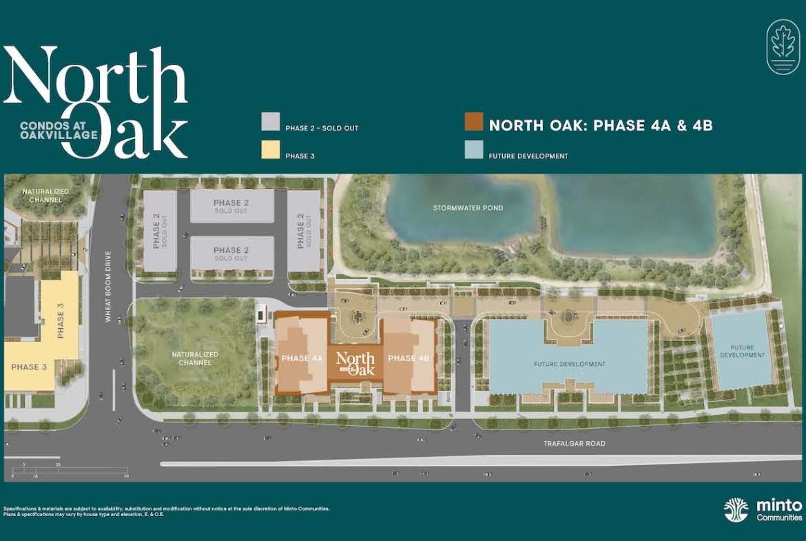 Site plan of North Oak Condos in Oakvillage