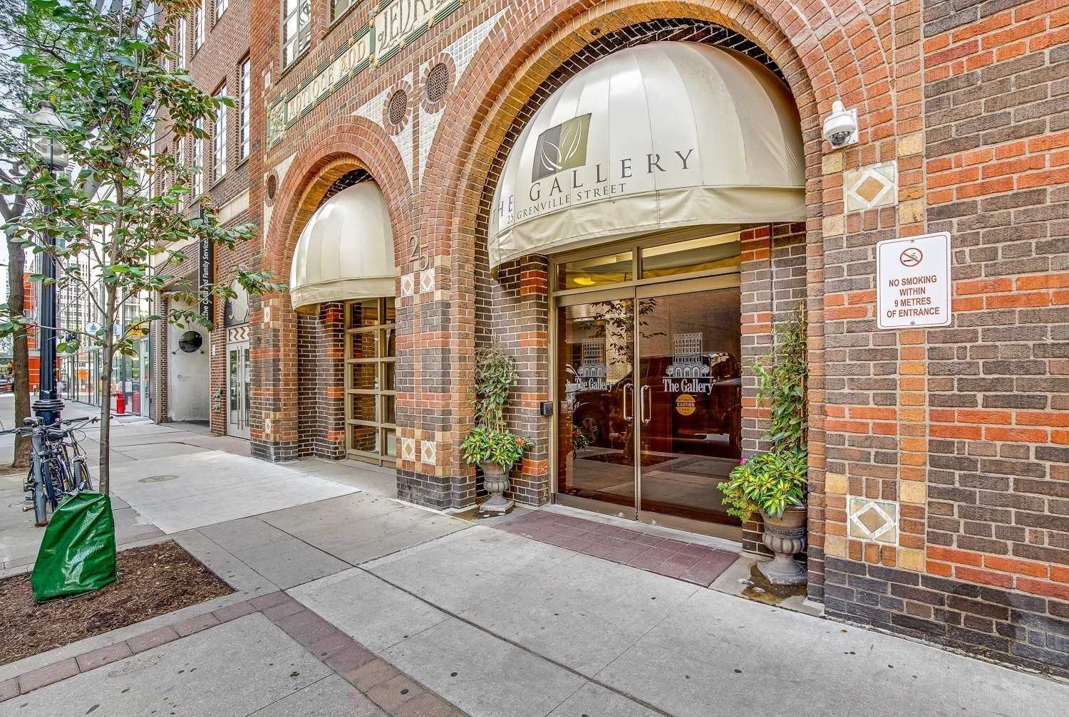 The Gallery 25 Grenville St Toronto exterior entrance angle view