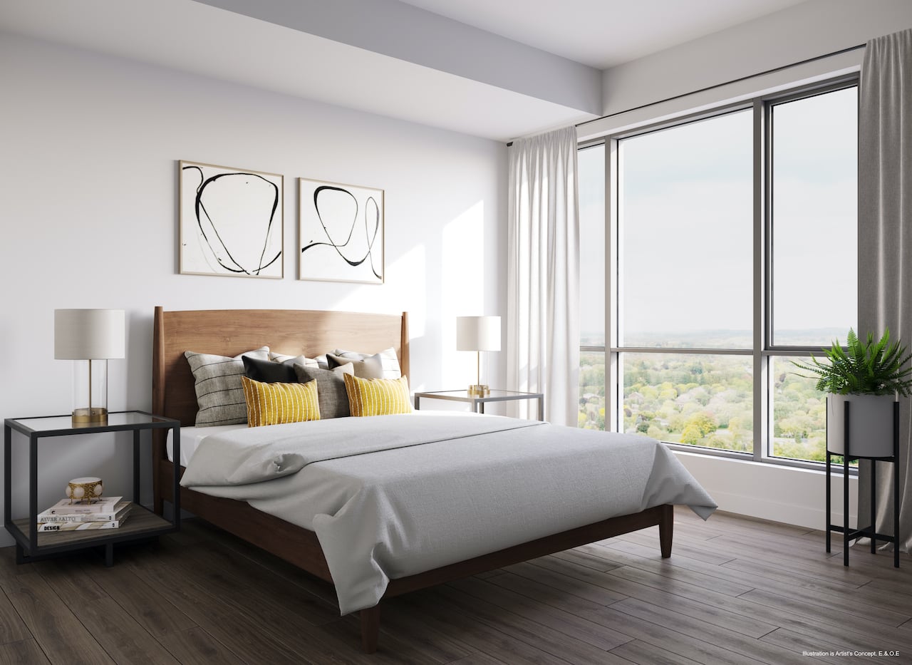 Rendering of Boulevard at the Thornhill suite bedroom