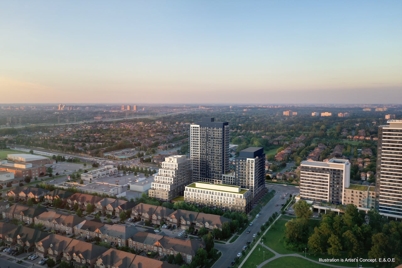 Rendering of Boulevard at the Thornhill aerial