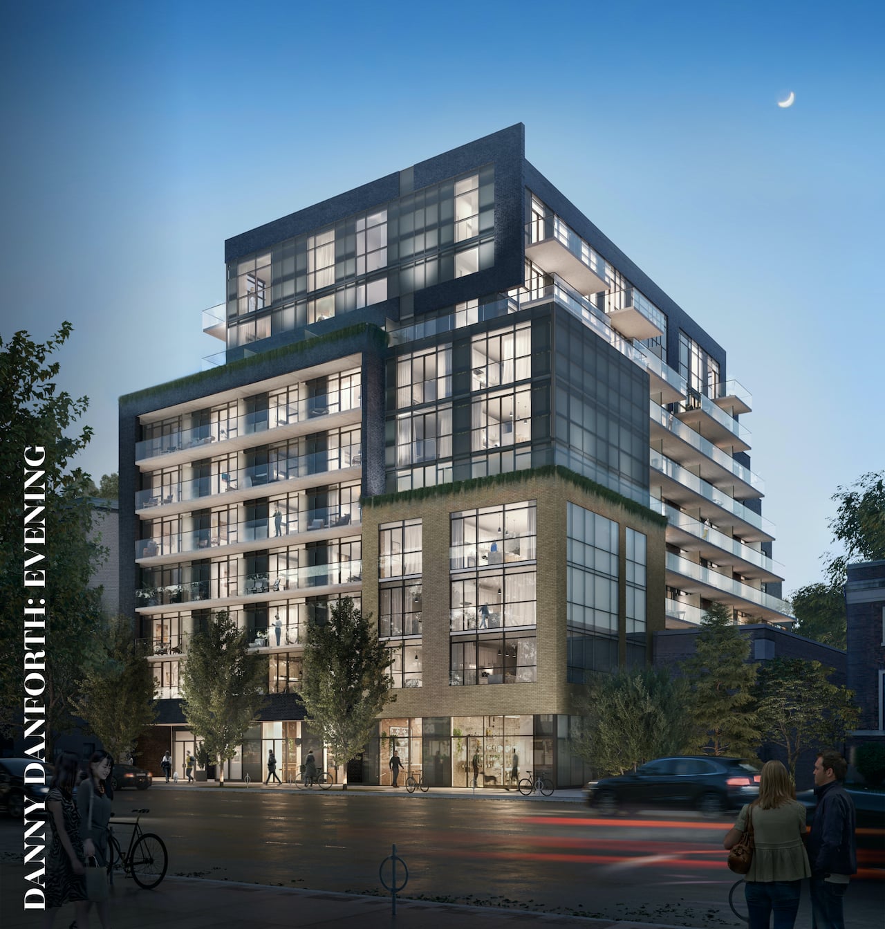Rendering of Danny Danforth exterior evening