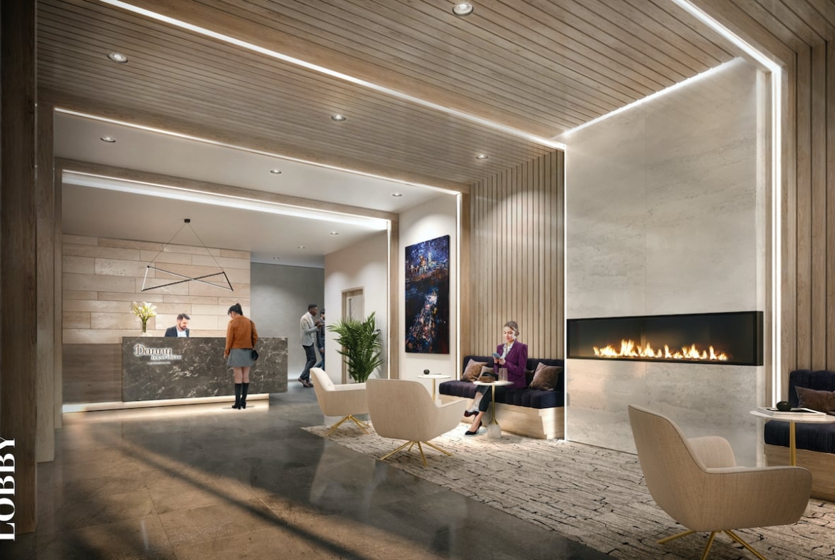 Rendering of Danny Danforth interior lobby