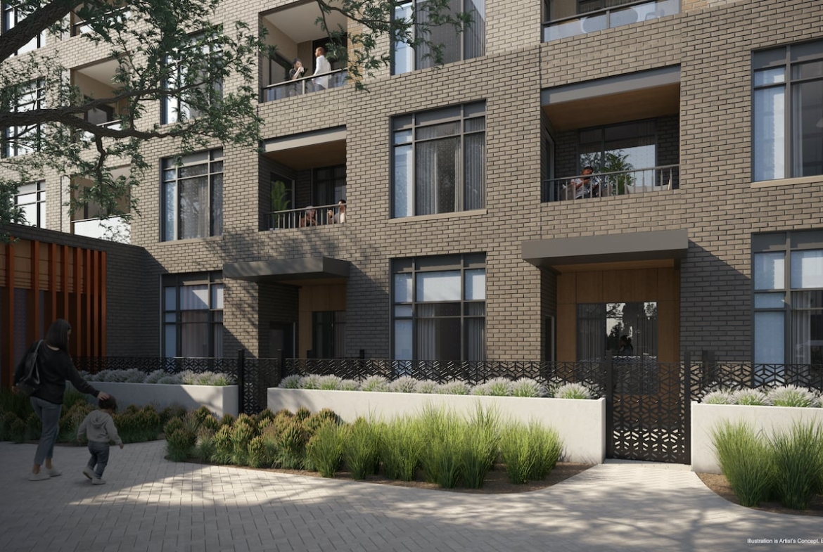 Rendering of Boulevard at the Thornhill ground level terrace