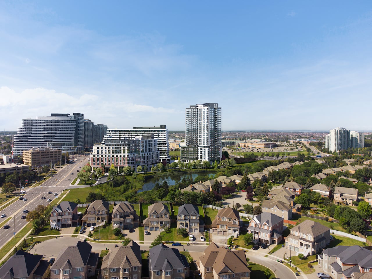 Rendering of Kindred Condos aerial