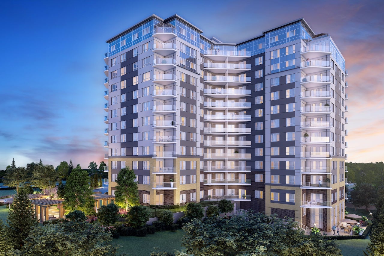 Rendering of LakeVu Two exterior night