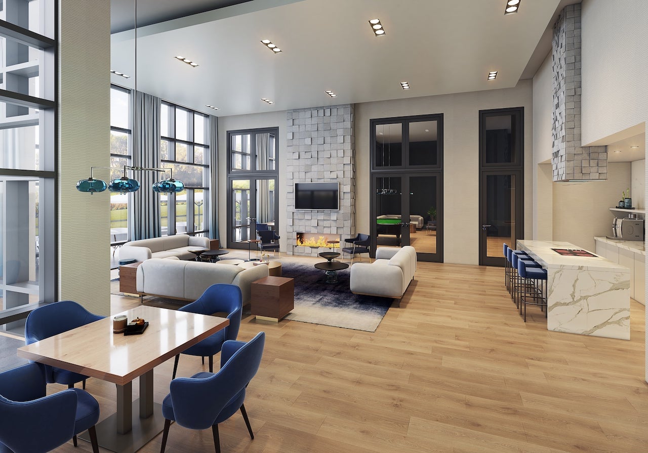 Rendering of LakeVu Two party room