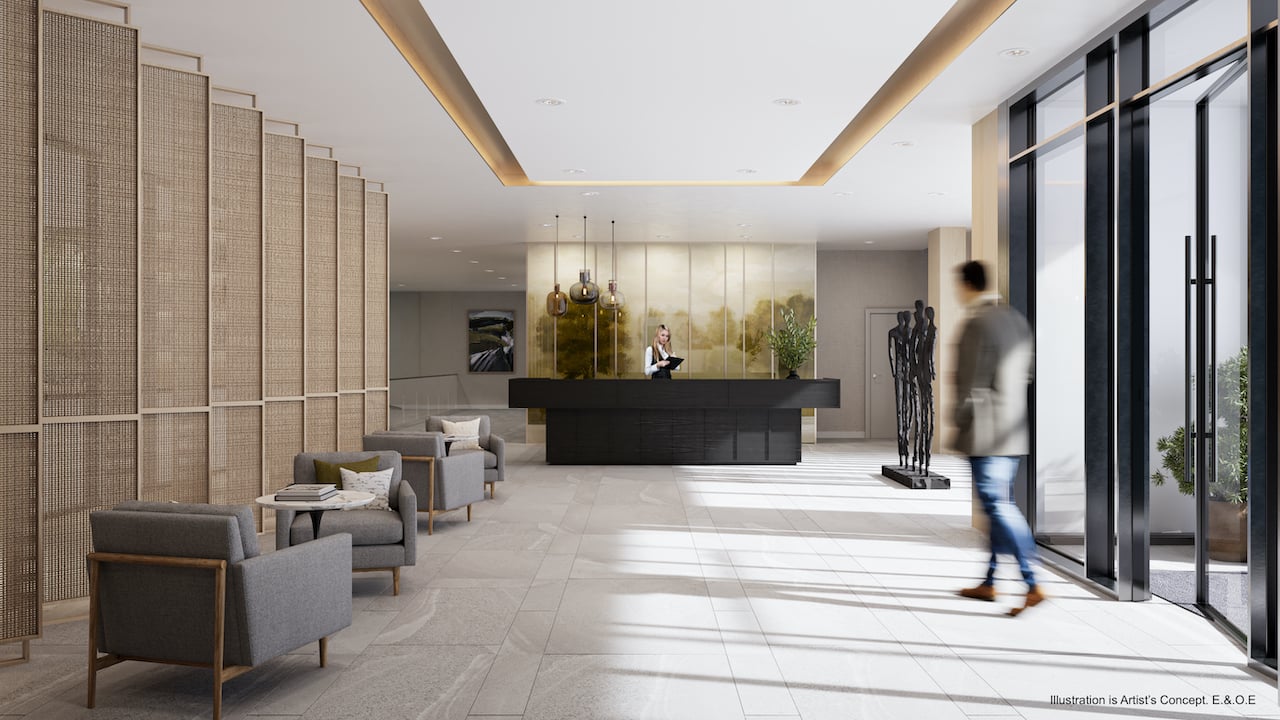 Rendering of Boulevard at the Thornhill lobby
