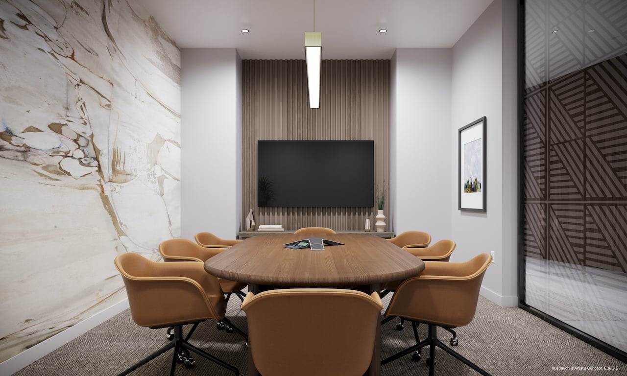 Rendering of Boulevard at the Thornhill meeting room