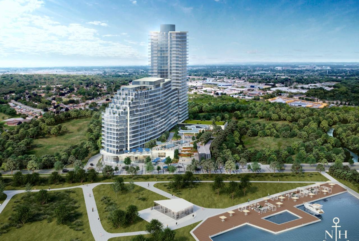 Rendering of Nahid Harbour exterior full view