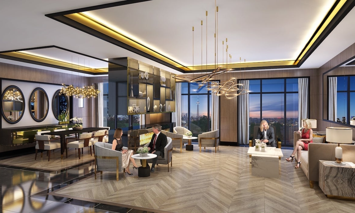 Rendering of Nahid on Broadview party room