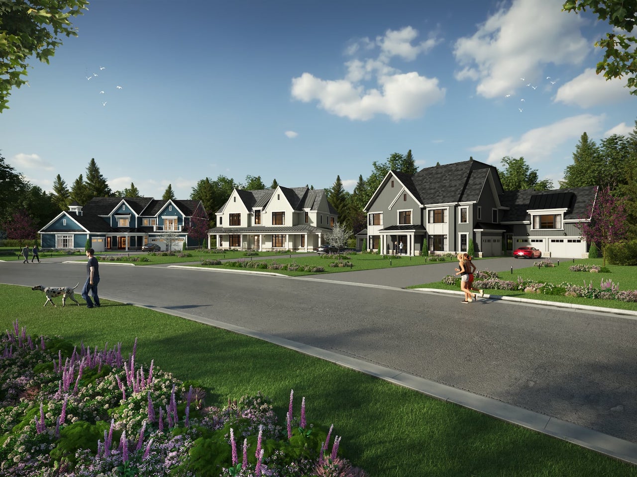 Rendering of Eagles Rest Estates Streetscape