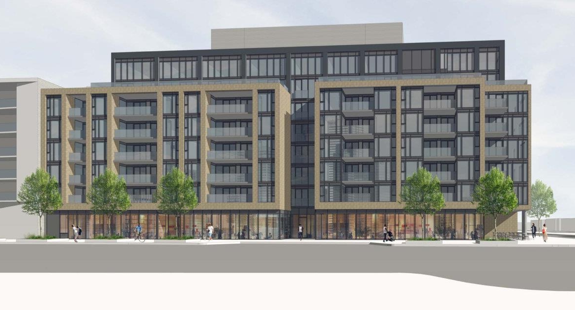 Exterior rendering of Kazmir Condos in Etobicoke