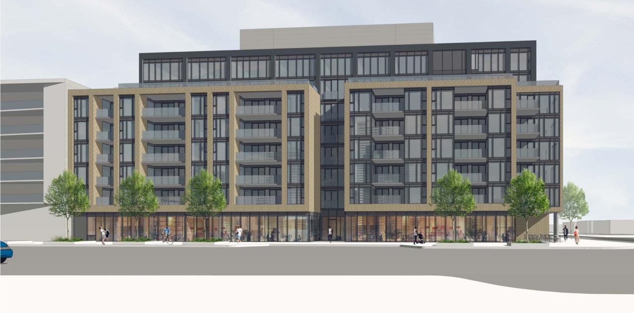 Exterior rendering of Kazmir Condos in Etobicoke