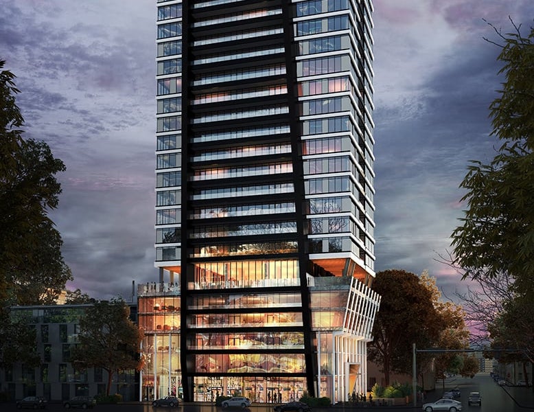 Exterior rendering of LeftBank Condos bottom half