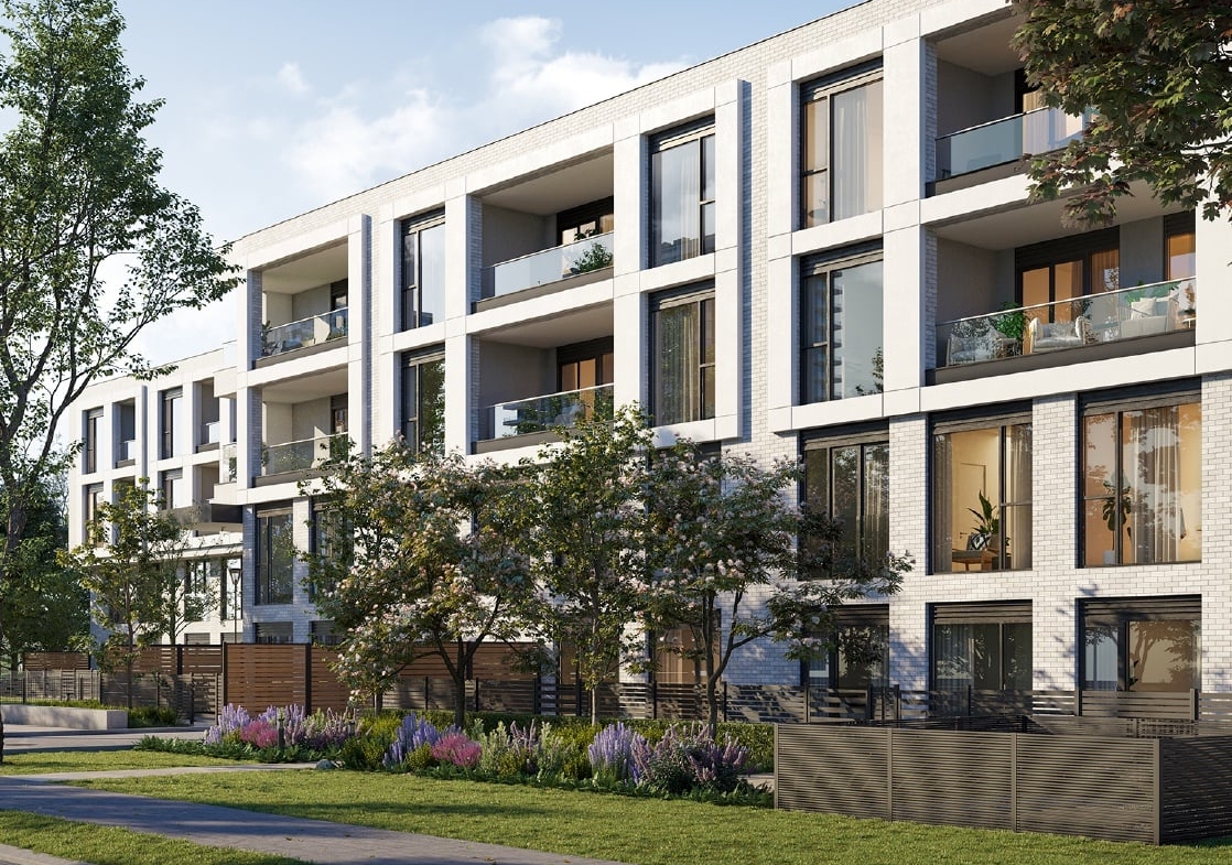 Exterior rendering of Residences on Keewatin Park Towns