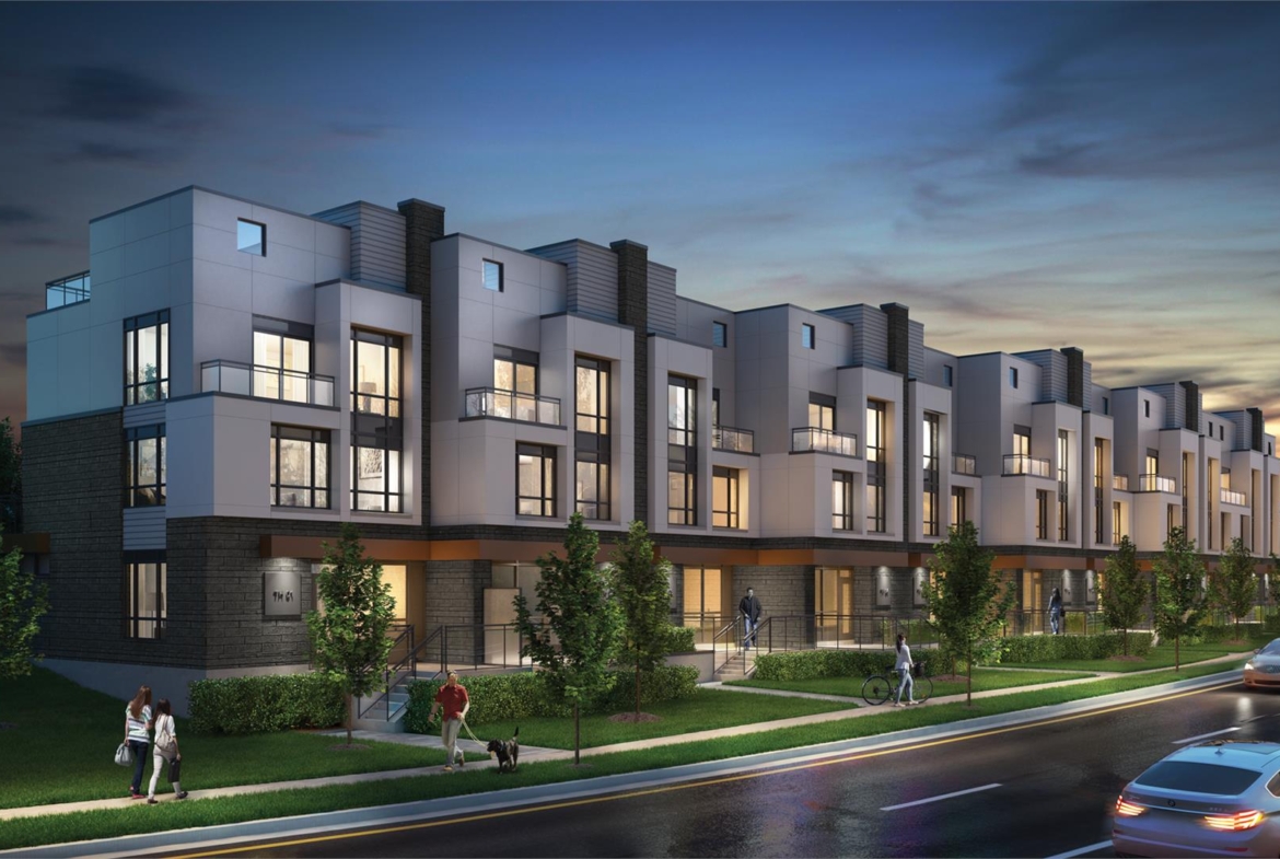 Rendering of SF3 Townhomes