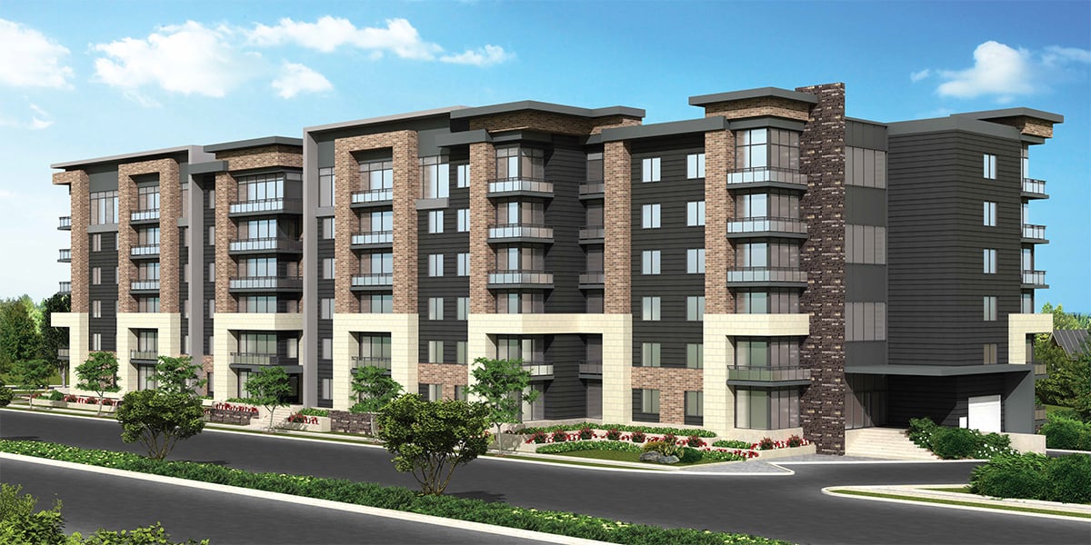 Rendering of SweetLife Condos and Towns exterior