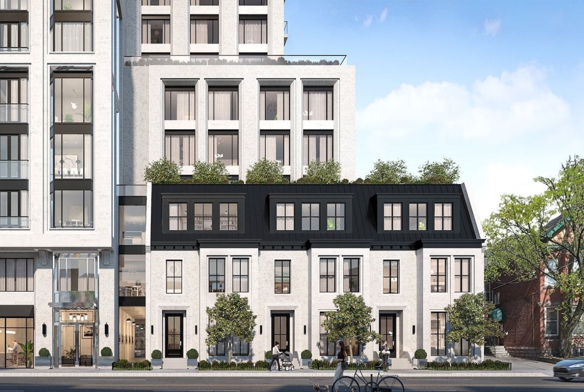 Rendering of 287 Davenport Condos townhomes