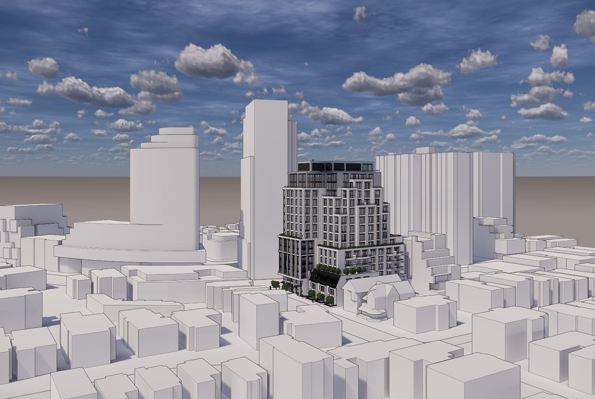 Rendering of 287 Davenport Condos perspective 2