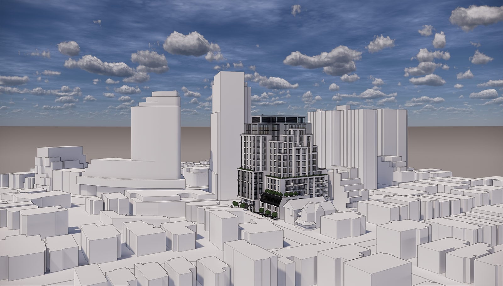 Rendering of 287 Davenport Condos perspective 2