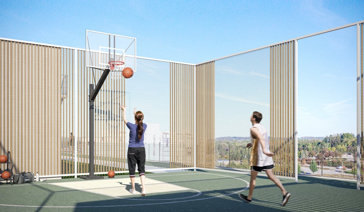 Rendering of 79825 Condos Exterior basketball court