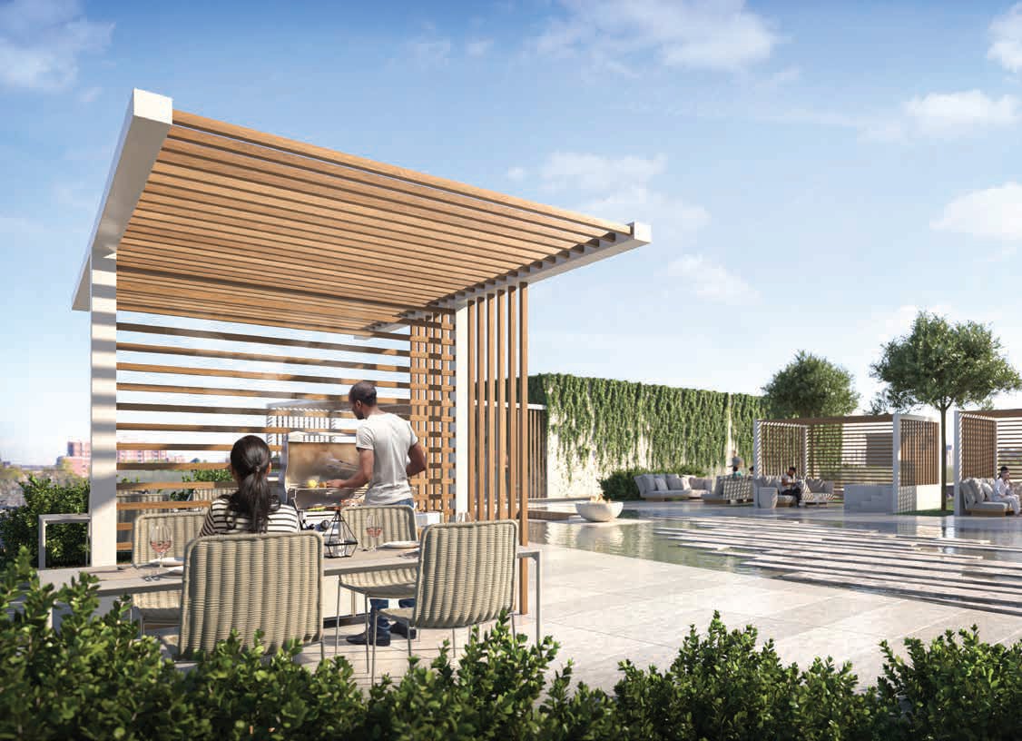 Rendering of 79825 Condos Exterior dining and BBQ