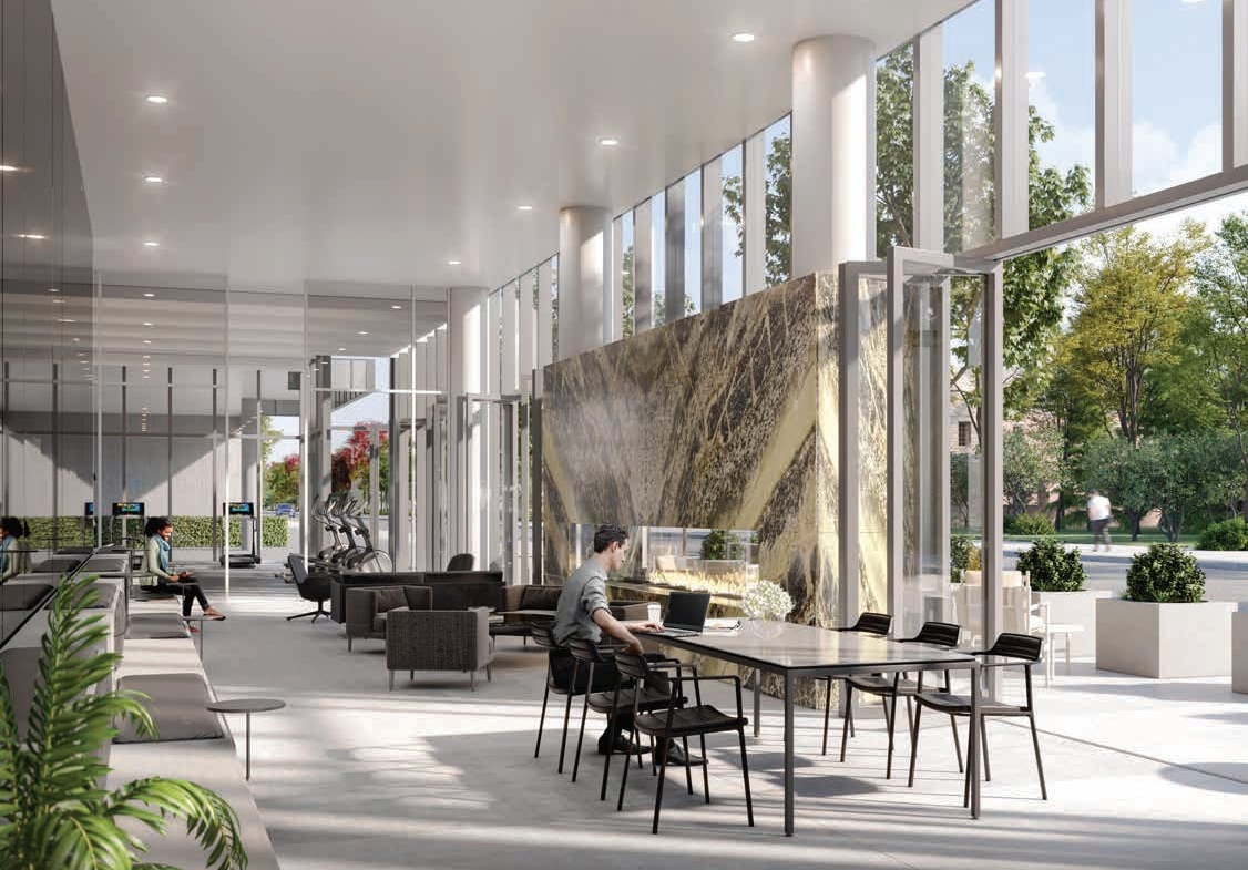 Rendering of 79825 Condos Interior co-working space