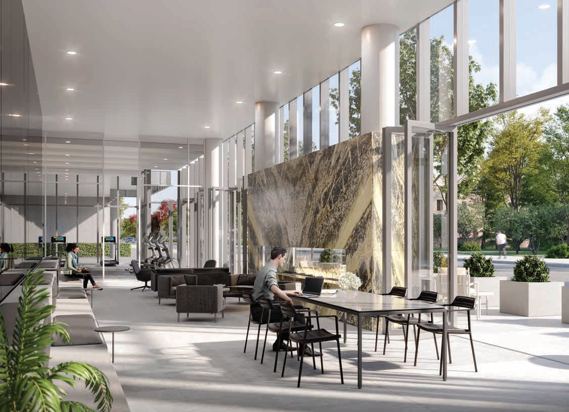 Rendering of 79825 Condos Interior co-working space