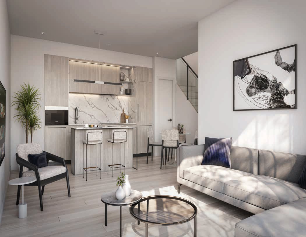 Rendering of 79825 Condos Interior suite open-concept