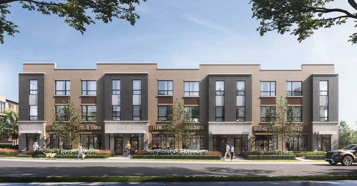 Rendering of Glenway Urban Towns exterior