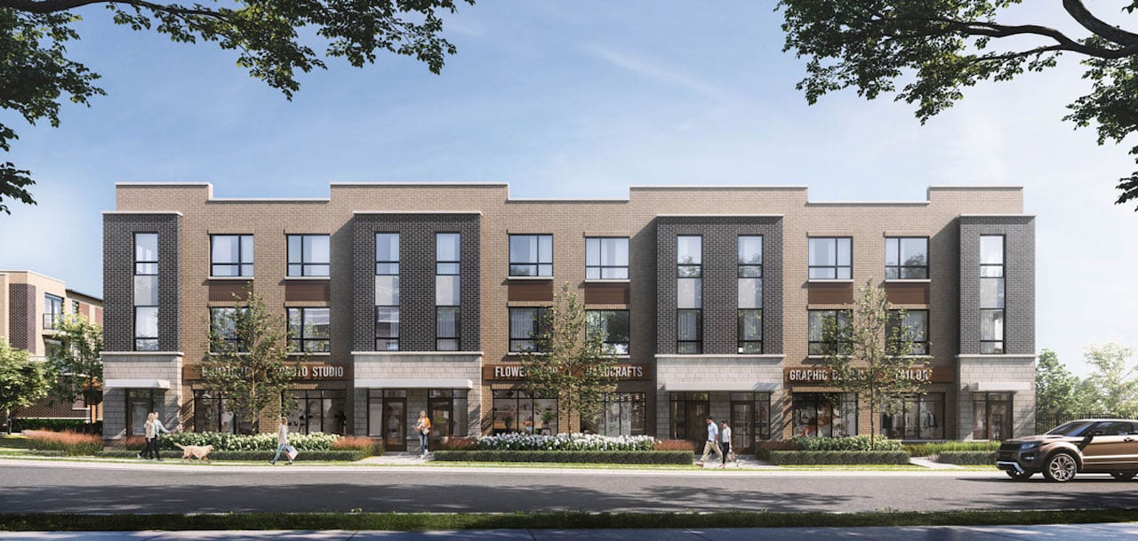 Rendering of Glenway Urban Towns exterior