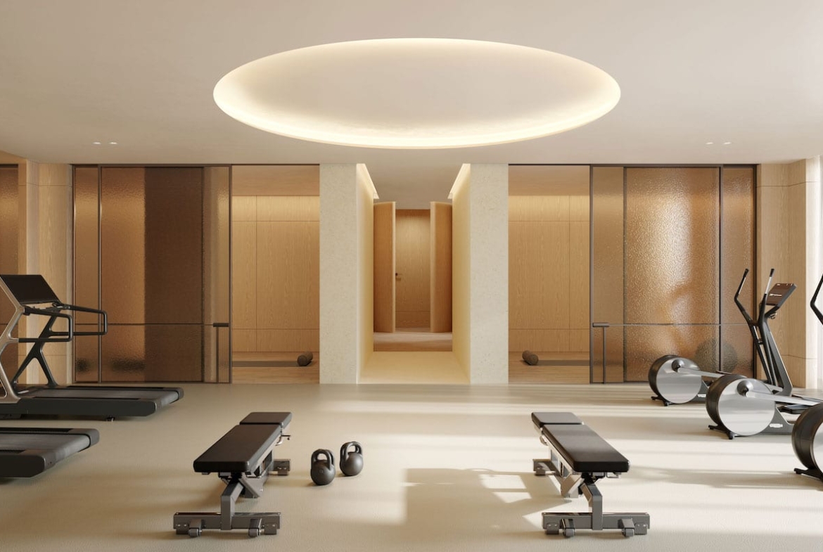 Rendering of The Bedford gym