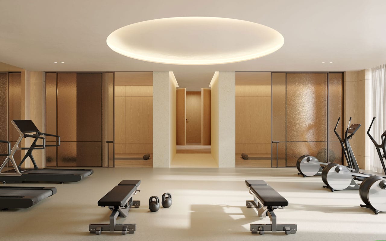 Rendering of The Bedford gym
