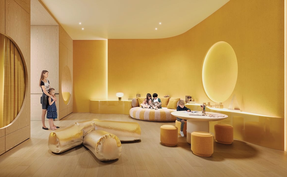 Rendering of The Bedford kids room