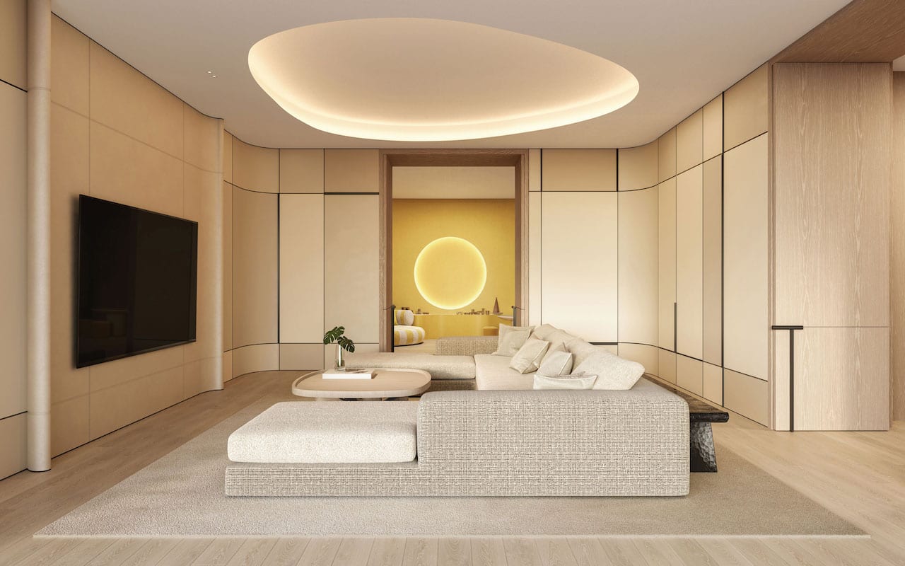 Rendering of The Bedford lounge