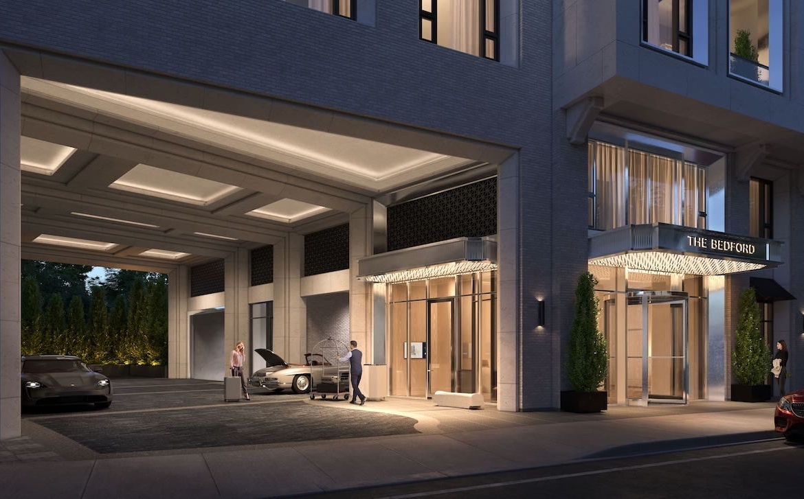 Rendering of The Bedford portico
