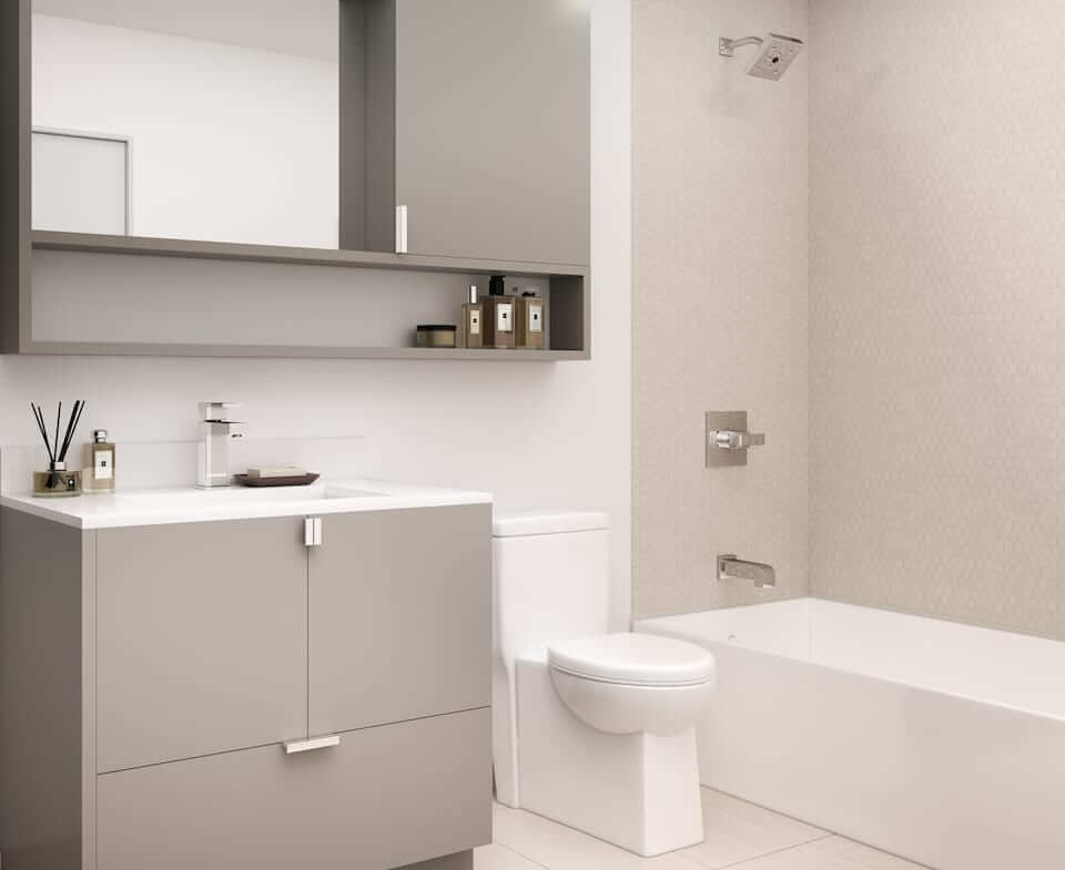 Rendering of Westgate bathroom interior