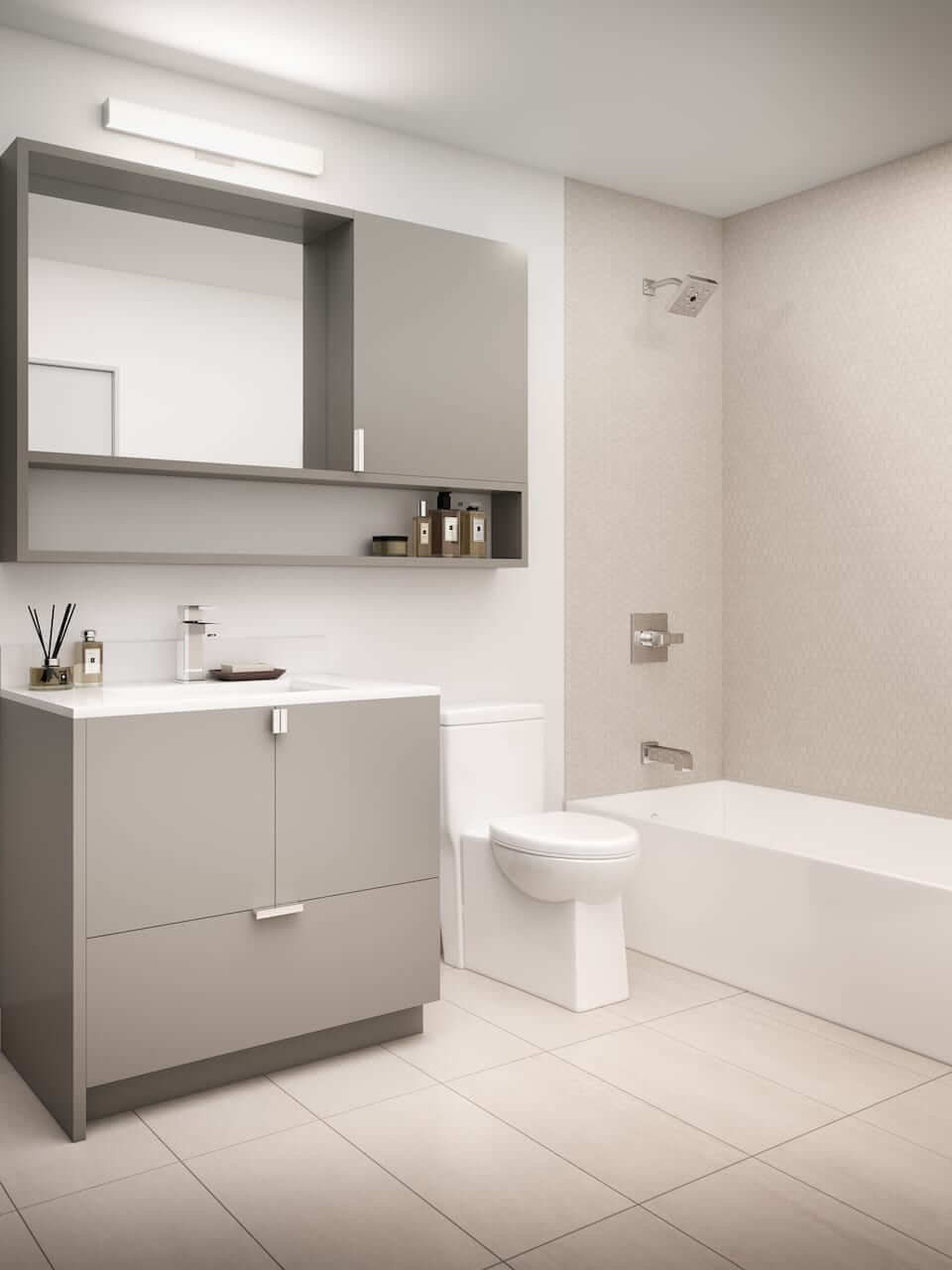 Rendering of Westgate bathroom interior