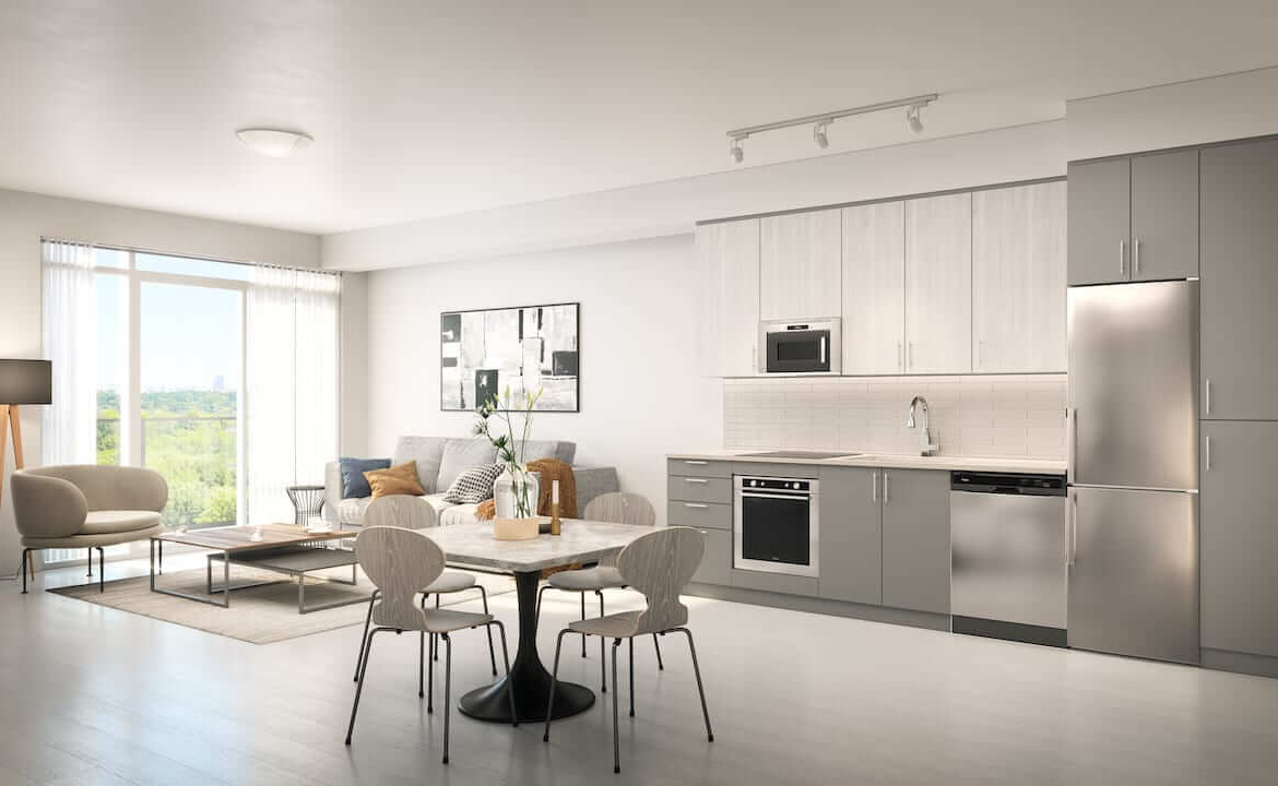 Rendering of Westgate suite interior kitchen