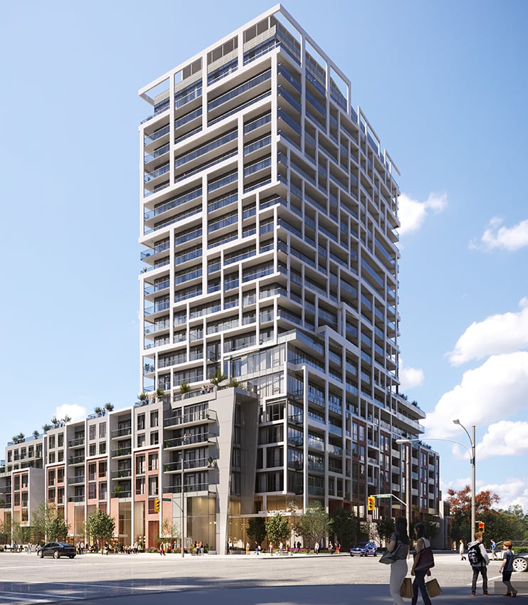 Rendering of Y9825 Condos exterior full view
