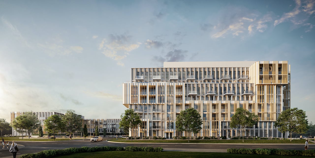 Rendering of The Wilmot Condos Exterior full view