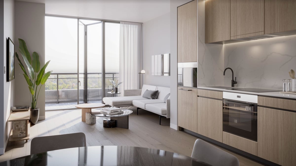 Rendering of Y9825 Condos suite interior