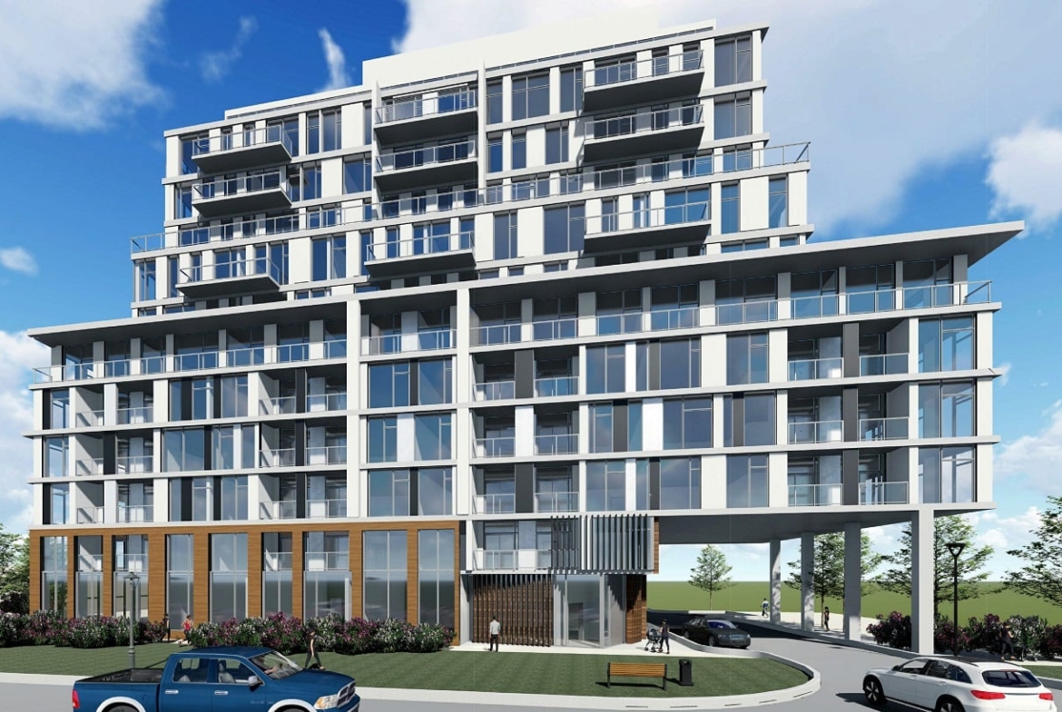 Rendering of 3374 Keele Condos exterior front view