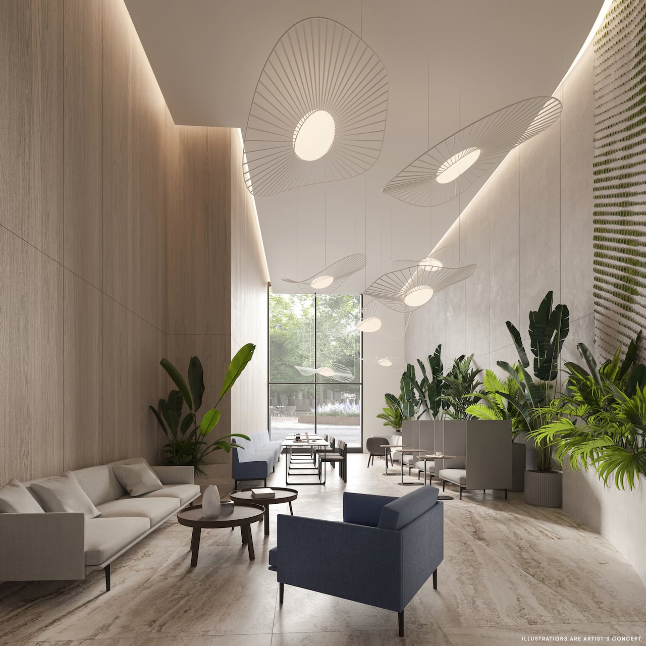 Rendering of Brightwater The Mason co-working space