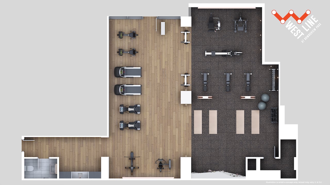 WestLine Condos amenity plan