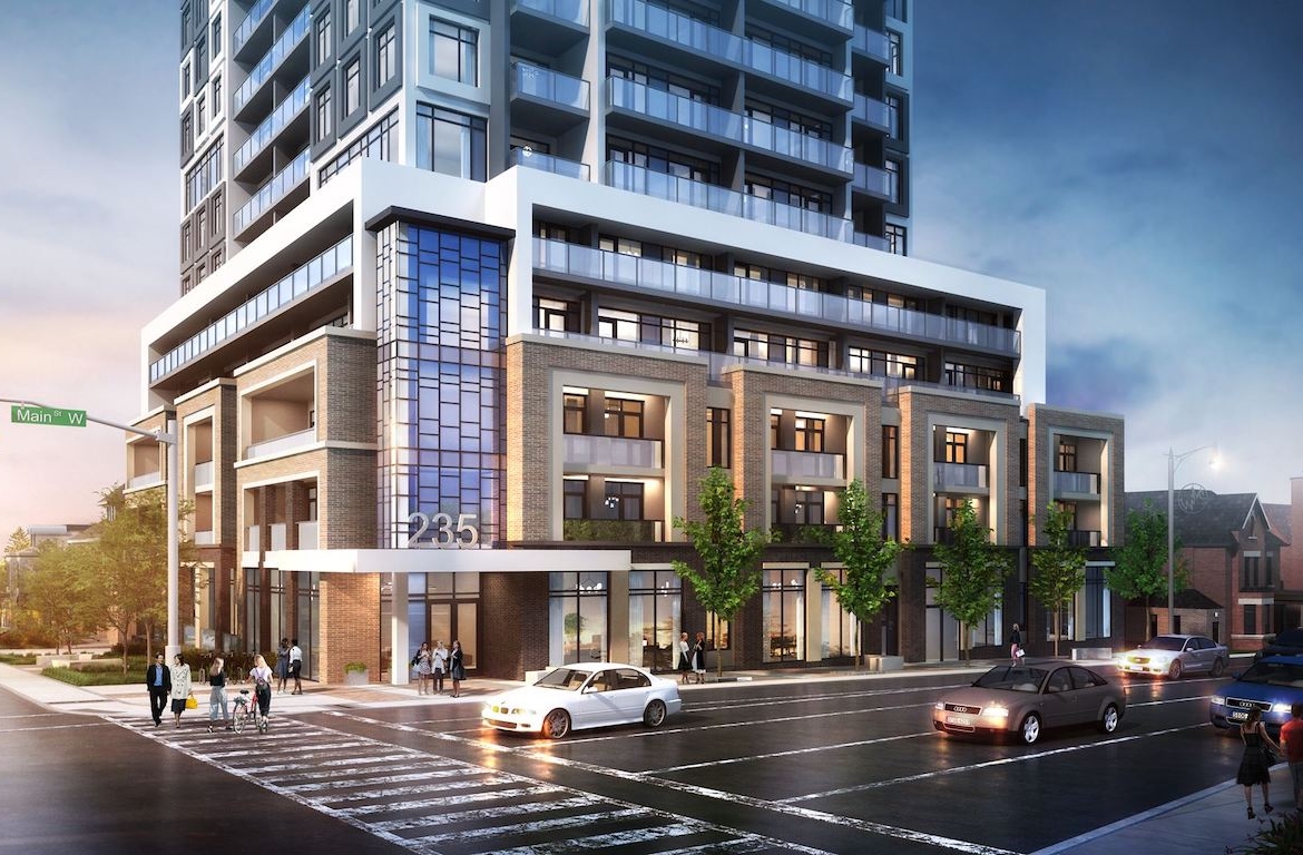 Rendering of Apex Condos exterior streetview