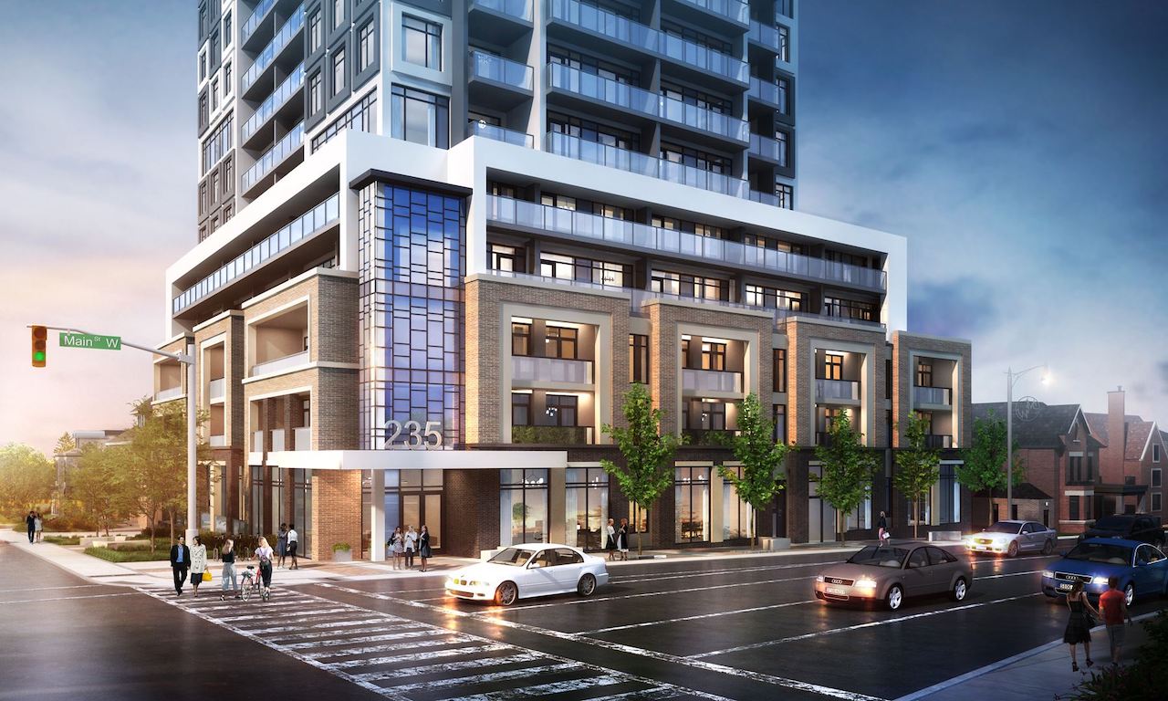 Rendering of Apex Condos exterior streetview