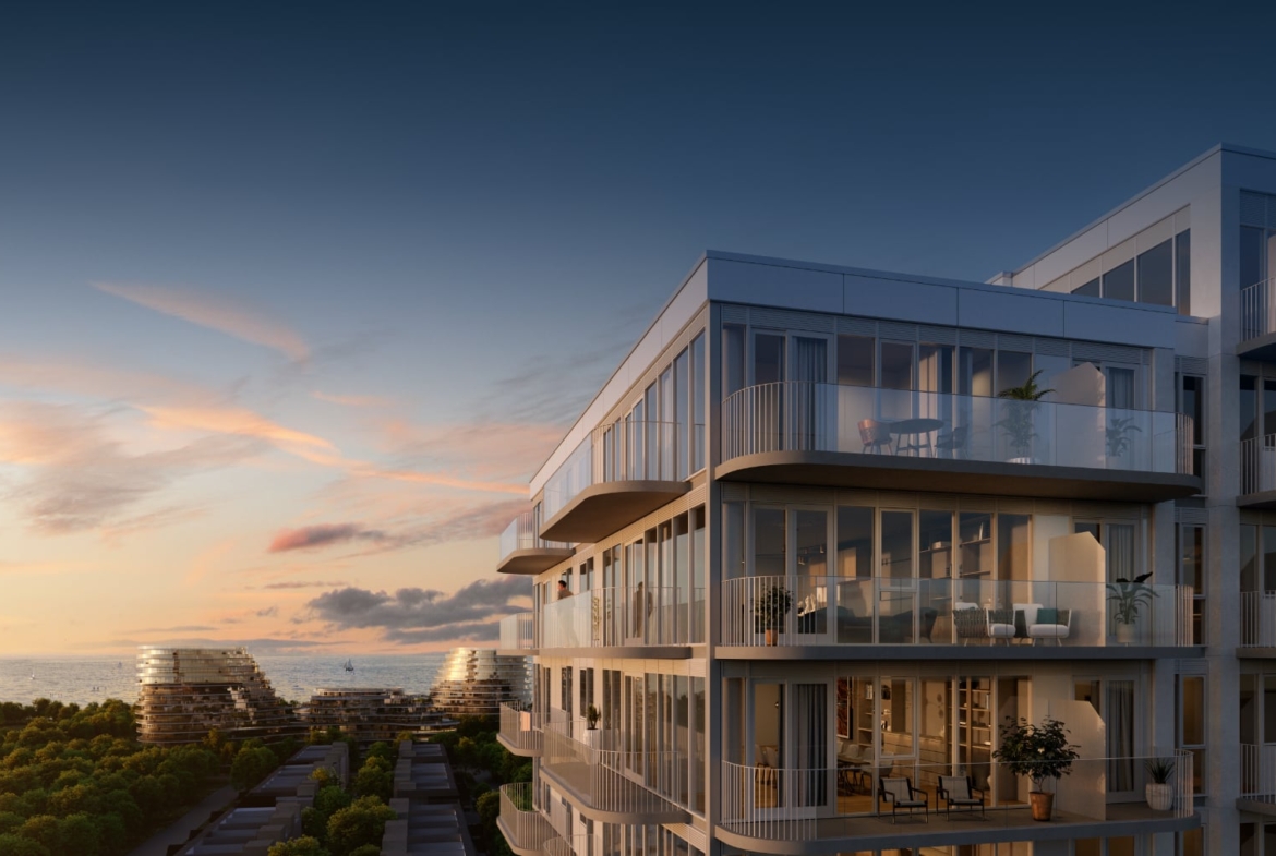 Rendering of The Mason at Brightwater Condos exterior